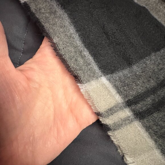 Style & Co. Plaid Winter Scarf with Fringe Trim - NWT - Picture 8 of 12